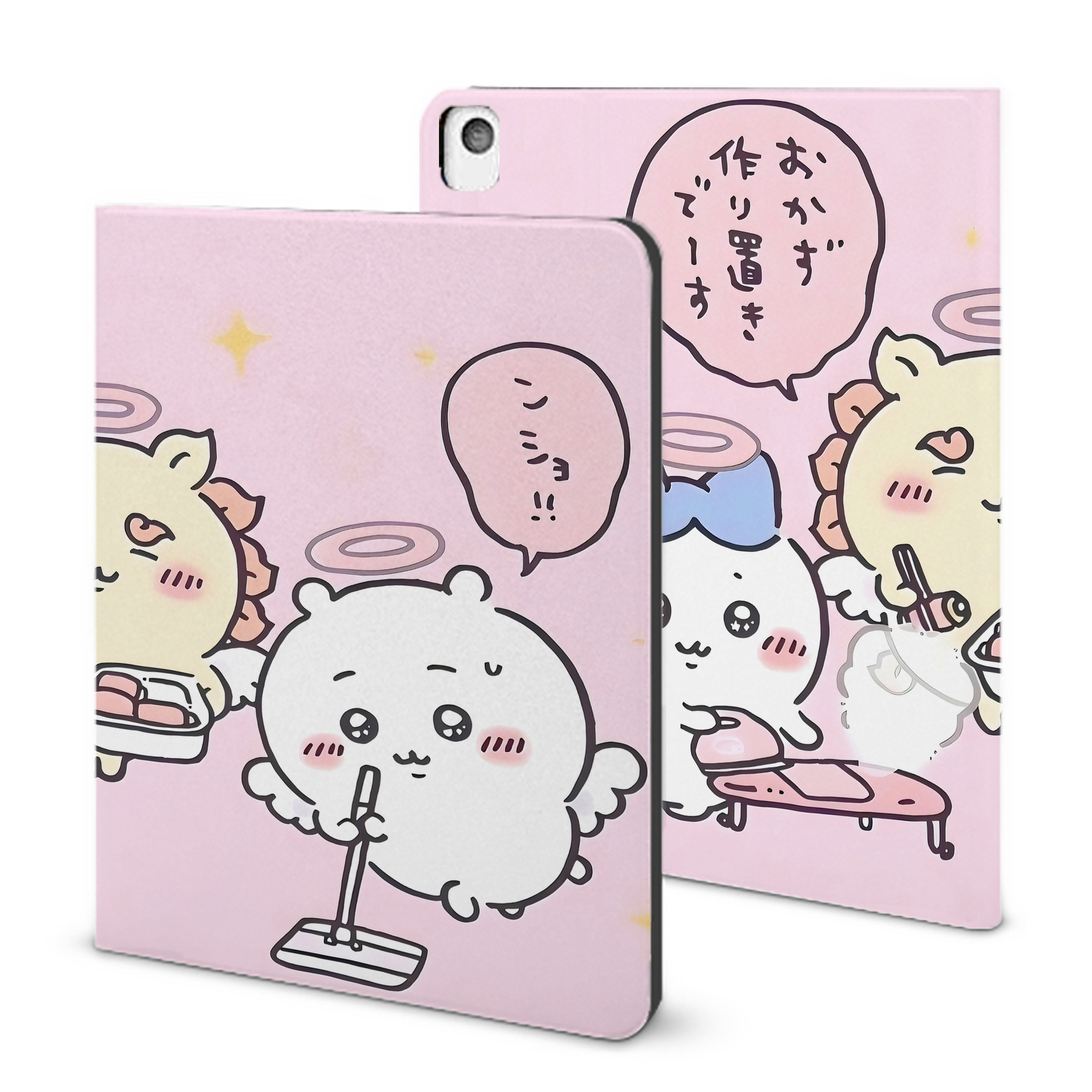 （画像用） ちいかわ Chii-kawa IPadケース ペンホルダー付き ブックスタイルデザイン